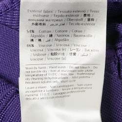 M Missoni Purple Chevon Knit Open Front Cardigan M