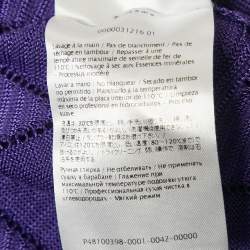 M Missoni Purple Chevon Knit Open Front Cardigan M