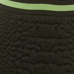 Pre Owned M Missoni Black Textured Knit Sleeveless Midi Dress M