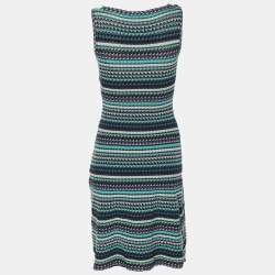 M Missoni Multicolor Knit Midi Dress S