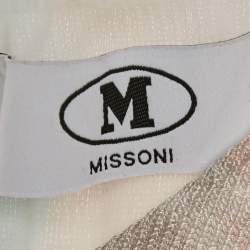 Pre Owned M Missoni Multicolor Patterned Knit Short Dress XS