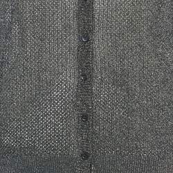 Pre Owned M Missoni Metallic Lurex Knit Button Down Cardigan L