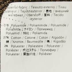 Pre Owned فستان قصير أم ميزوني بني مزخرف تريكو لوريكس كبير