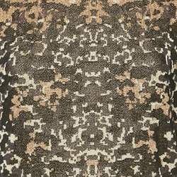 Pre Owned فستان قصير أم ميزوني بني مزخرف تريكو لوريكس كبير