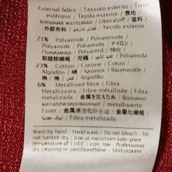 Pre Owned M Missoni Red Lurex Knit Sleeveless Top M