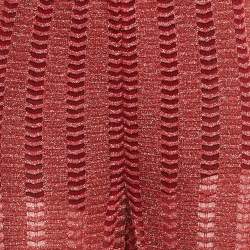 Pre Owned M Missoni Red Lurex Knit Pants M