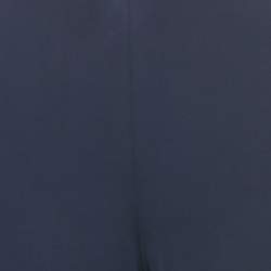 Pre Owned M Missoni Blue Jersey Wide Leg Trousers S