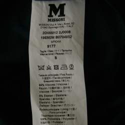 Pre Owned M Missoni Blue Jersey Wide Leg Trousers S