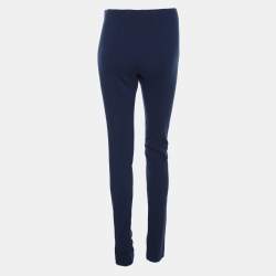 Pre Owned M Missoni Blue Jersey Legging Trousers S