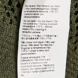مملوكة مسبقًا M Missoni Olive Green Cotton Knit Sleeveless Mini Dress S