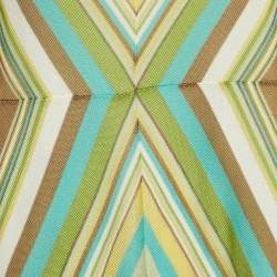 Pre Owned M Missoni Multicolor Chevron Patterned Knit Strappy Short Dress L 