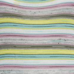 Pre Owned M Missoni Multicolor Stripe Cotton Blend Knit Short Sleeveless Dress M