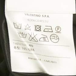 Pre Owned M Missoni Blue/Multicolor Patterned Knit Maxi Skirt S