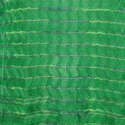 Pre Owned M Missoni Green Striped Zig Zag Knit Jumper M