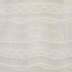 Pre Owned M Missoni White Patterned Knit Round Neck Top L