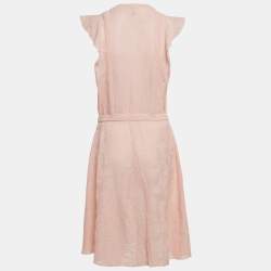 Pre Owned M Missoni Light Pink Knit Short Dress L