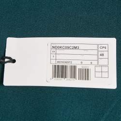 Pre Owned M Missoni Teal Blue Stretch Knit Crewneck Sweatshirt L