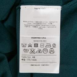 Pre Owned M Missoni Teal Blue Stretch Knit Crewneck Sweatshirt L