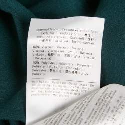 Pre Owned M Missoni Teal Blue Stretch Knit Crewneck Sweatshirt S