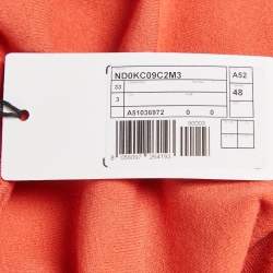 Pre Owned M Missoni Orange Stretch Knit Crewneck Sweatshirt L