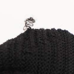 Pre Owned M Missoni Black Rib Knit Midi Dress L