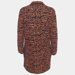 مملوكة مسبقًا M Missoni Navy Blue / Red Knit Coat S