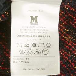 مملوكة مسبقًا M Missoni Navy Blue / Red Knit Coat S