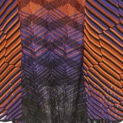 Pre Owned M Missoni Multicolor Patterned  Jersey Knit Short Dress S 