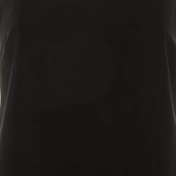 Pre Owned M Missoni Black Crepe Sleeveless Shift Dress S