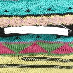 Pre Owned M Missoni Multicolor Stretch Knit Sleeveless Midi Dresses S
