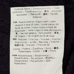 Pre Owned M Missoni Purple Zig Zag Fleece Wool Knit Mini Dress M