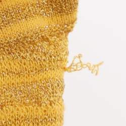 Pre Owned M Missoni Yellow Lurex Knit Top M