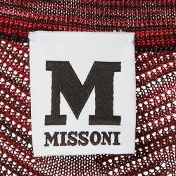 Pre Owned M Missoni Multicolor Patterned Knit Top M