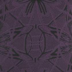 Pre Owned M Missoni Purple Floral Patterned Stretch Knit Mini Dress S