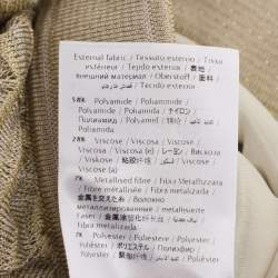 مملوكة مسبقًا M Missoni Gold Lurex Knit Tops and Pants Set L