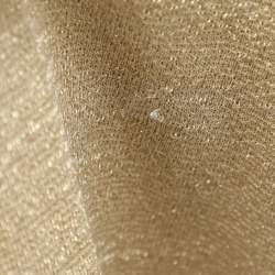 مملوكة مسبقًا M Missoni Gold Lurex Knit Tops and Pants Set L