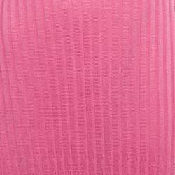 مملوكة مسبقًا M Missoni Collection Pink Rib Knit Maxi Dress S