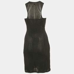 Pre Owned فستان إم ميسوني ثلاثي الألوان تريكو زيج زاج ميني مقاس متوسط (ميديوم)