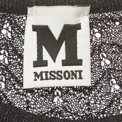 Pre Owned فستان إم ميسوني ثلاثي الألوان تريكو زيج زاج ميني مقاس متوسط (ميديوم)