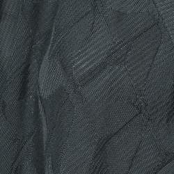 Pre Owned سترة مفتوحة محبوكة من صوف إيم ميزوني بنمط أسود مقاس صغير - سمول