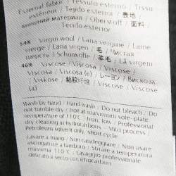 Pre Owned سترة مفتوحة محبوكة من صوف إيم ميزوني بنمط أسود مقاس صغير - سمول