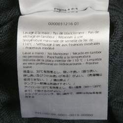 Pre Owned سترة مفتوحة محبوكة من صوف إيم ميزوني بنمط أسود مقاس صغير - سمول