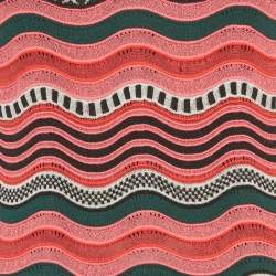 Pre Owned M Missoni Multicolour Striped Stretch Knit Mini Dress M