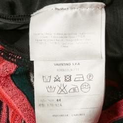 Pre Owned M Missoni Multicolour Striped Stretch Knit Mini Dress M