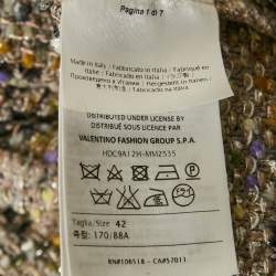 Pre Owned M Missoni Multicolored Lurex Knit Sleeveless Pleated Mini Dress M