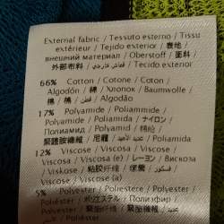 Pre Owned كارديغان إم ميزوني تريكو بنمط شيفرون متعدد الألوان مفتوح من الأمام مقاس صغير - سمول