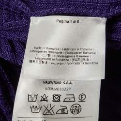 مملوكة مسبقًا M Missoni Purple Knit Tank Top L