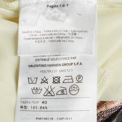 Pre Owned M Missoni Multicolor Zig Zag Knit Sleeveless Mini Dress S