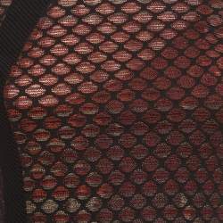 Pre Owned M Missoni Black/Pink Patterned Knit Mini Dress S