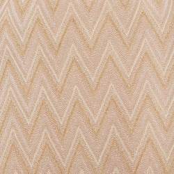 Pre Owned تنورة ماكسي إم ميزوني تريكو لوريكس بلون وردي بنمط zig-zag مقاس وسط - ميديام